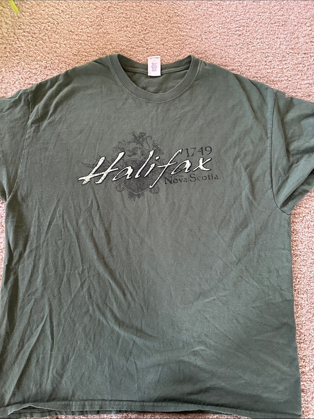Halifax Nova Scotia Green Graphic Tee - Men XL